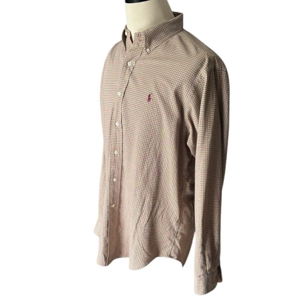 Polo Ralph Lauren Vintage classic fit button down long sleeve check plaid shirt